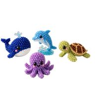 Gyvūnų DIY karoliukų rinkinys - Karoliukai papuošalų gamybai, Kūrybinis rinkinys vaikams One Size blue