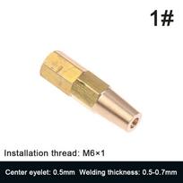 [TL][TL]Replace Part Tips Copper Propane Welding Nozzle 0.5/0.6/0.7/0.8/0.9MM For H01-2 Holder Gas Welding Torch Accessories