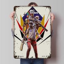 ARC Raiders žaidimo spausdintas plakatas Individualus sienos menas Retro Vintažiniai metaliniai skardos ženklai namų žaidimų kambario dekoravimui Estetiški Jaukūs 20x30cm（7.8x11.8inch）