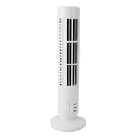 Mini Tower Fan USB Desk Fan 6x33cm Quiet Bladeless White