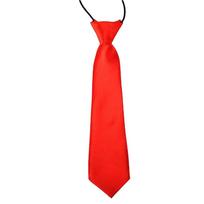 Shirt Accessories Photograph Props School Uniform Tie Elastic Necktie Children Tie Solid Color raudona