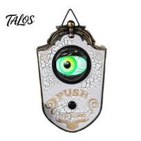 Outdoor Halloween Decor One Eyed Doorbell Decor, Electric Sound & Light Eyeball Bell for Holiday Decoration Bar Haunted House, Spooky Prank balta