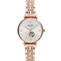 Emporio Armani AR60023 Gianni T-Bar Automatic Ladies Watch 34mm ryškiai rožinė