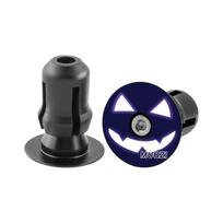 1 Pair 32x26MM Bicycle Handlebar End Caps Bicycle Handlebar Plug  Small Wheel Handlebars Halloween Smiling