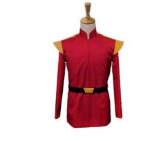 Captain Zap Branigan Red Uniform Cosplay Street Style Costume Long Sleeves Polyester Fabric Women,L