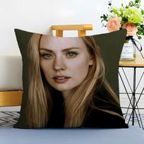 D-Deborah Ann Woll Cushion Cover Washable Linen Pillowcase Soft For Sofa Bed Cozy Home Room Decor Peach skin 18*18(CM)-1Pcs