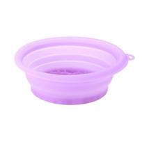 Built-in Ice Tray Foldable Face Ice Bath Bowl Soft Ice SPA Wash Basin  Skin Care violetinė