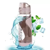 Eu Sandelis VANDENS BUTELIS FITNESUI, SPORTUI, 600 ml, nešiojamas, mažas BD02