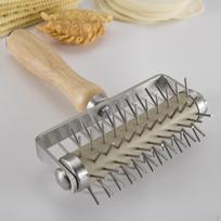 Pizza Dough Docker Roller Docking Tool Stainless Steel Holes Maker Pin for gray