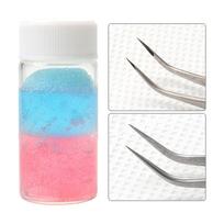 Glue Extension Supplies Cleaning Sponge Blakstienų klijų valiklis Pincetų valiklis rožinė