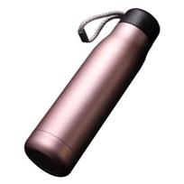 Stainless Steel Vacuum Cup 420/550ml Insulated Water Bottle with Spiral Lid Leak-proof Insulated Travel Mug Hot Cold Beverages Metal Flask 420ml rožinė raudona spalva