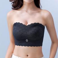 Elegantiška liemenėlė be petnešėlių moterims: Liekninantis, Be lankelių, Šoninė atrama, Vasarinis lengvas 3XL=42(85-100KG) juoda
