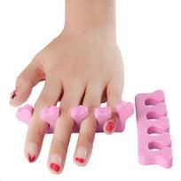 2pcs=1pair Toe Separators Finger Foot Sponge Soft Gel UV Tools Salon Polish Manicure Pedicure Nail Art Tools F413
