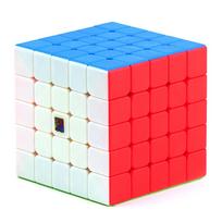 MFJS Meilong 5X5 Greitasis kubas be lipdukų Moyu Mofang Jiaoshi 5X5X5 Magic Cube