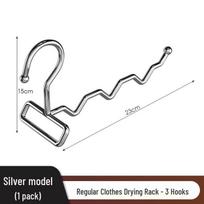 2025 Folding Clothes Drying Rack: Balcony & Bedroom Single Pole Garment Stand