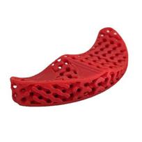 Mouse Wrist Rest Ergonomic Breathable Anti-Fatigue Pain Relief 3D Printed Honeycomb Wrist raudona