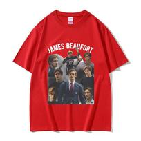 Maxton Hall James Beaufort Graphic Print T Shirt Men Fashion Retro Short Sleeve Tshirts Unisex ONeck Oversized Cotton Tshirt S