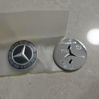 Karšta lipdukas automobiliui Mercedes benz W212 W213 W205 C238 Sidabrinis Juodas Variklio Dangčio Emblema Ženklelis Originalus A0008171701 57mm