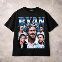 Ryan Gosling T-Shirt Vintage Style Movie Actor Tee Barbie Drive Fan Shirt Unisex S