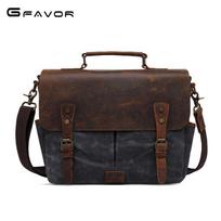 Men's Retro Crazy Horse Leather DSLR Camera Shoulder Bag