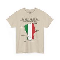 Targa Florio Race Track Map T-Shirt - Italian Sicily Tee - Motorsport Fans Gift S