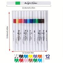 Quick Dry Acrylic Paint Pens Waterproof Fine Tip for DIY Art Canvas Wood Glass Drawing Crafting Ergonomic Design for Adults Stud