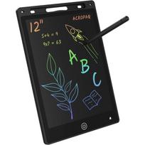 ACROPAQ Magic Drawing Tablet for Kids 12 Inches - Black LCD Screen - Kids Graphic Tablet - CR2025 Battery Included juoda