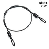 0.5/1/2Meters Bicycle Lock Wire MTB Bike Rope Steel Cable Lock Cycling Strong Wire 3 ColorsSecurity Safety Rope Anti-theft Ropes
