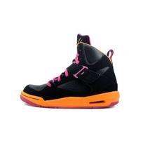 Air Jordan Flight 45 High GS Kids Sneakers Black Fusion-Pink-Cool-Grey-Bright-Citrus 524864-028 38