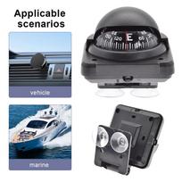 Multifunctional Car Magnetic Compass Vehicle Dashboard Navigation Compass Portable Electronic Marine Boat Compass High Precision Direction Guide Tool juoda