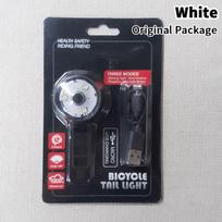 Dviračio galinis žibintas LED USB įkraunamas dviračio galinis žibintas dviračio saugos įspėjamasis žibintas signalas galinis žibintas vandeniui atsparus galinis dviračio žibintas white
