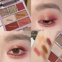 Twilight Multi-Use Facial Palette: 7-Color Shimmer Glitter Eyeshadow, Blush, Contour, Highlighter 1.5g*3 + 1.8g*4 brown