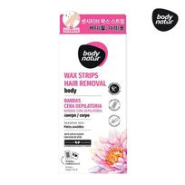 Body Natur Hair Removal Wax Strips Body Sensitive Skin With Lotus Flower