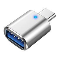 Aliuminio USB 3.0 į Type C adapteris OTG į USB C USB-A į Micro USB Type-C moteriškas adapteris, skirtas Macbook Pro/Air ir išmaniajam telefonui sidabras