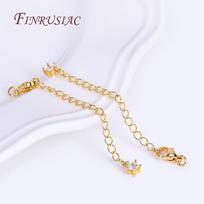 8 Types Full Length 70mm 18K Real Gold Plated Brass Extended Extension Tail Chain with Lobster Clasps, Chain Extender 70mm - 5 Pieces