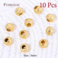 18K Gold Plated Spacers For Beads,Metal Separator Bead For Bracelets Accessories,Beads For Beading,DIY Jewelry Making Supplies