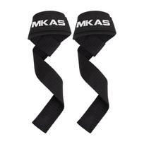 MKAS High Quality Heavy Duty Lifting Strap for Strength Training Sports Style Soft Padded Wrist Band Gym Weight Lifting Straps juoda