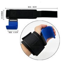 Cotton Bodybuilding Lift Wraps Gym Training Wrist Support Hook Bar for Weight Lifting Pull Ups Exercise raudona