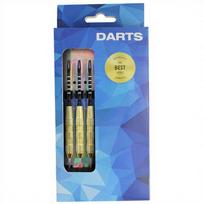 PENPEN 3-Piece Durable Dart Set 22g Iron Shafts with Steel Tips Customizable 10441 Series Professional Sports geltona