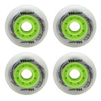 Ruidongle 72 76 80mm Durable Inline Roller Skates Wheel Customizable PU Wheels for Roller Skates and Skate Shoes šviesiai žalios spalvos