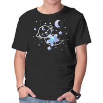 Unisex Crew Neck T-Shirt Otter In The Stars Graphic Short Sleeve Casual Tee XXL
