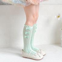 Ballet Style Leg Covers Lolita Hosiery New Pile Sock  Girl žalia