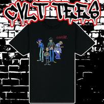 Men's and Women's T-shirts Gorillaz Band Tee 100% Cotton XXXXL
