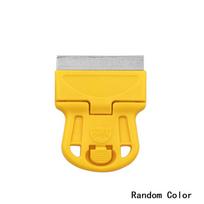 Compact Mini Razor Blade Scraper with Ergonomic Plastic Handle and Retractable Metal Blade - Ideal for Paint and Sti… More metal blade