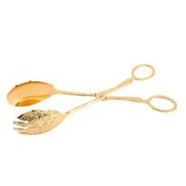Serving Tongs for Cooking Buffet Party Catering Aluminum Engraving Food Cake Bread Kitchen Salad Tongs Multifunctional auksas