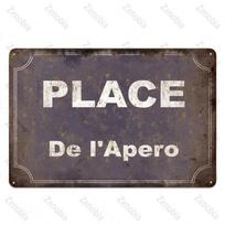 HD skardinis ženklas Prancūziška juokinga citata Vintažinis metalinis plakatas Retro sienos meno dekoracija barui, kavinei, namams, vyriškam kampeliui 20x30cm（7.8x11.8inch）
