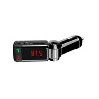 Voiture MP3 Audio Lecteur Bluetooth Kit De Voiture Transmetteur FM Sans Fil Modulateur FM Mains Libres Écran lcd USB Chargeur pour i
