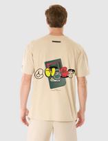 G WEST RETRO GAMING T-SHIRT - OXFORD TAN 4XL