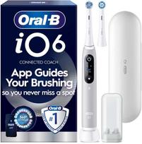 Oral B - iO6 Elektrinis dantų šepetėlis - Pilkas - 2 Heads, Premium Travel Case