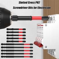 A25F-FPH2 Impact Screwdriver Bit Set Screw Driver Drill CNC Machined Tips With Magnetism,